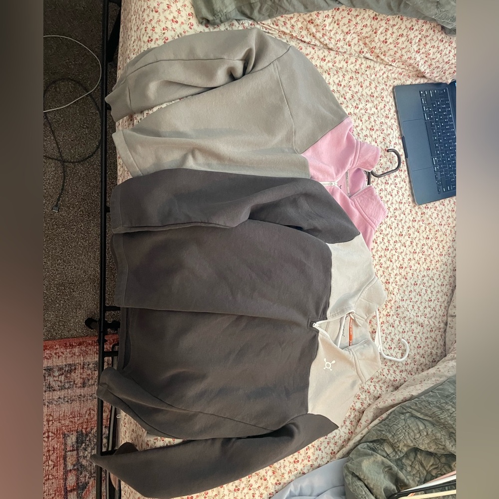 Orangetheory Sweatshirts in Gray and Pink